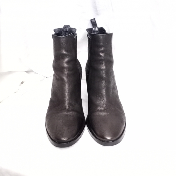 ALL SAINTS Oiled Suede Block Heeled Chelsea Boots - Picture 2 of 8